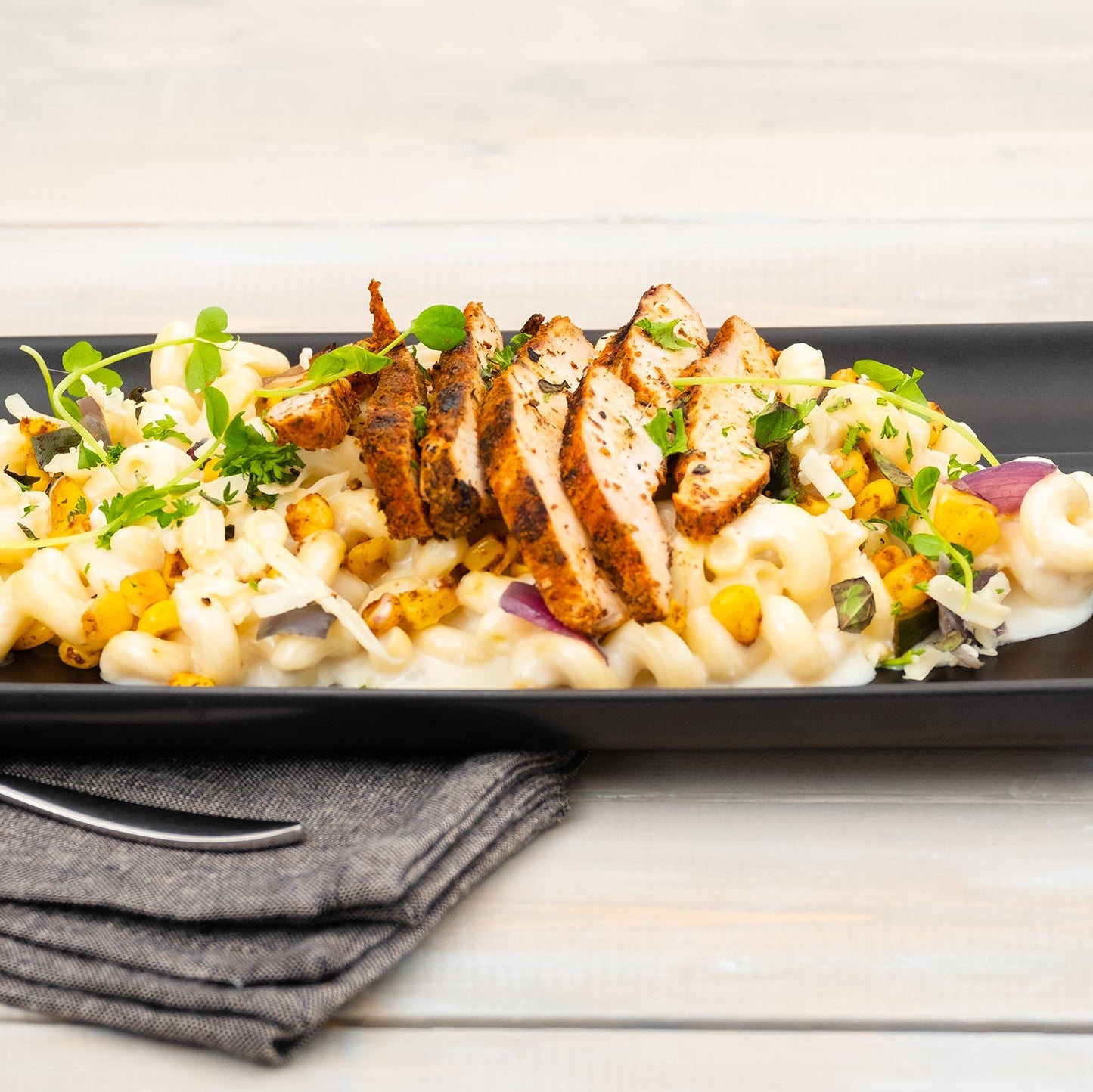Blackened Chicken Mac & Cheese