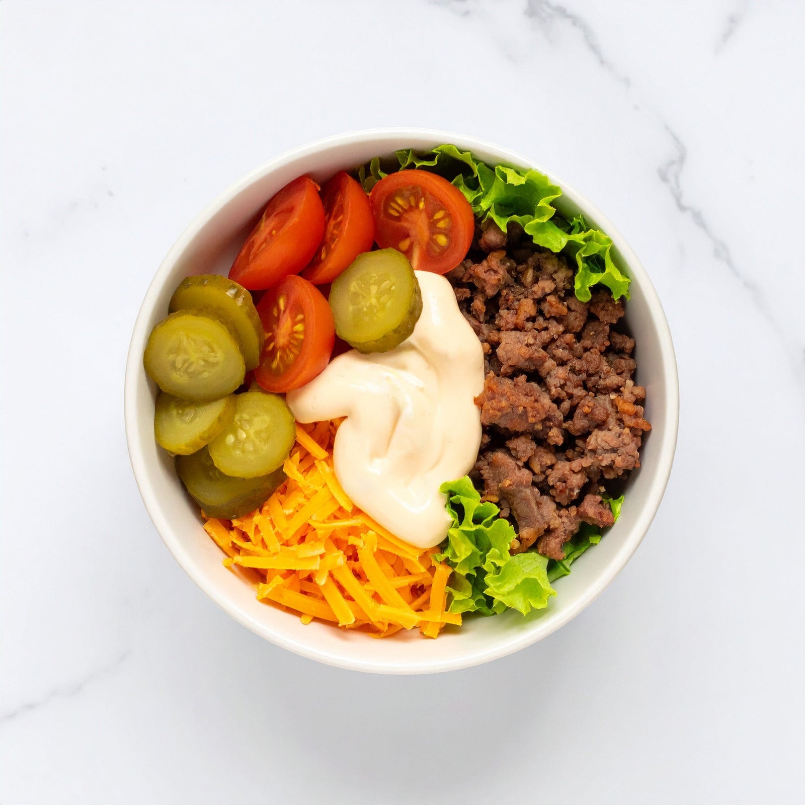 Deconstructed Cheeseburger Salad