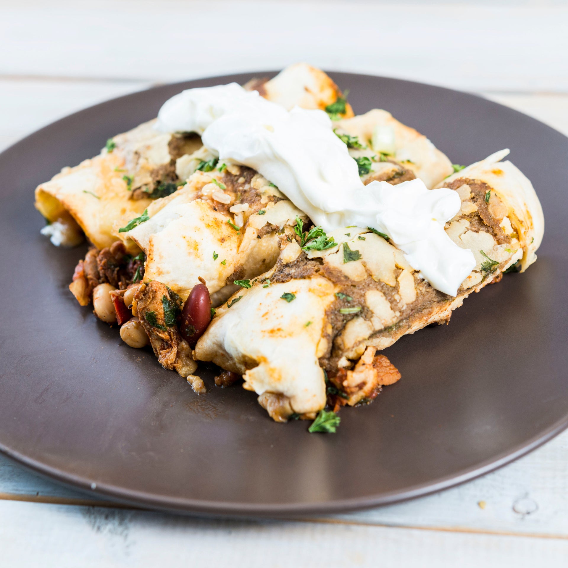 Flour Tortillas White Chicken Enchilada Bake Chicken Enchiladas