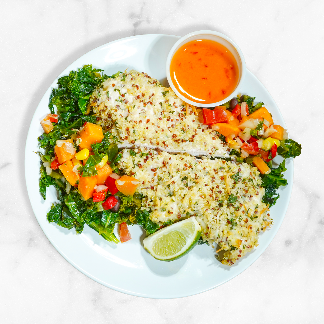 Quinoa Crusted Chicken