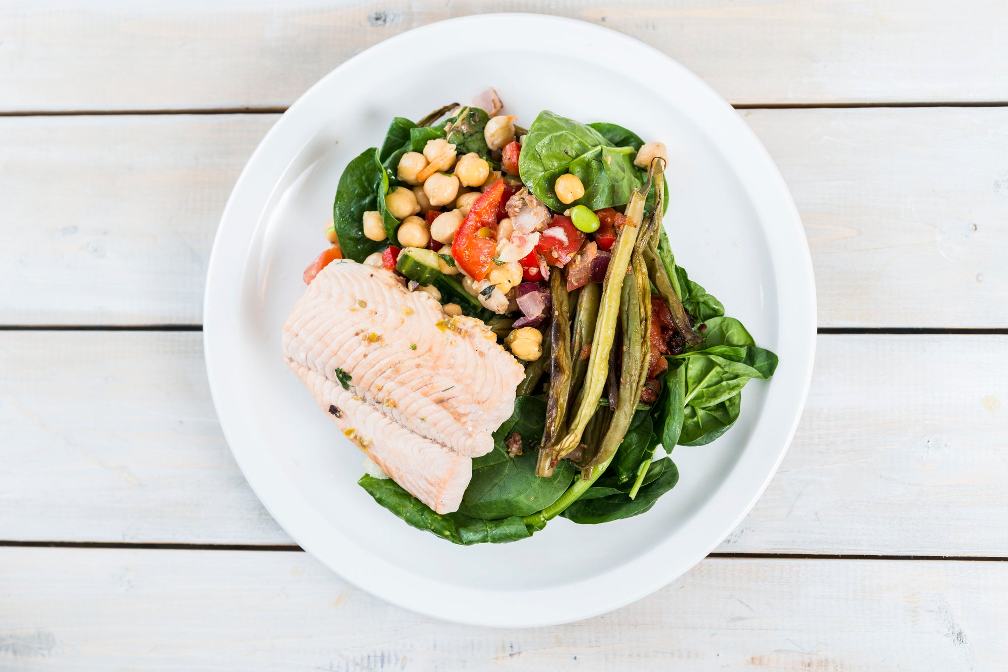 Mediterranean Salmon Bowl