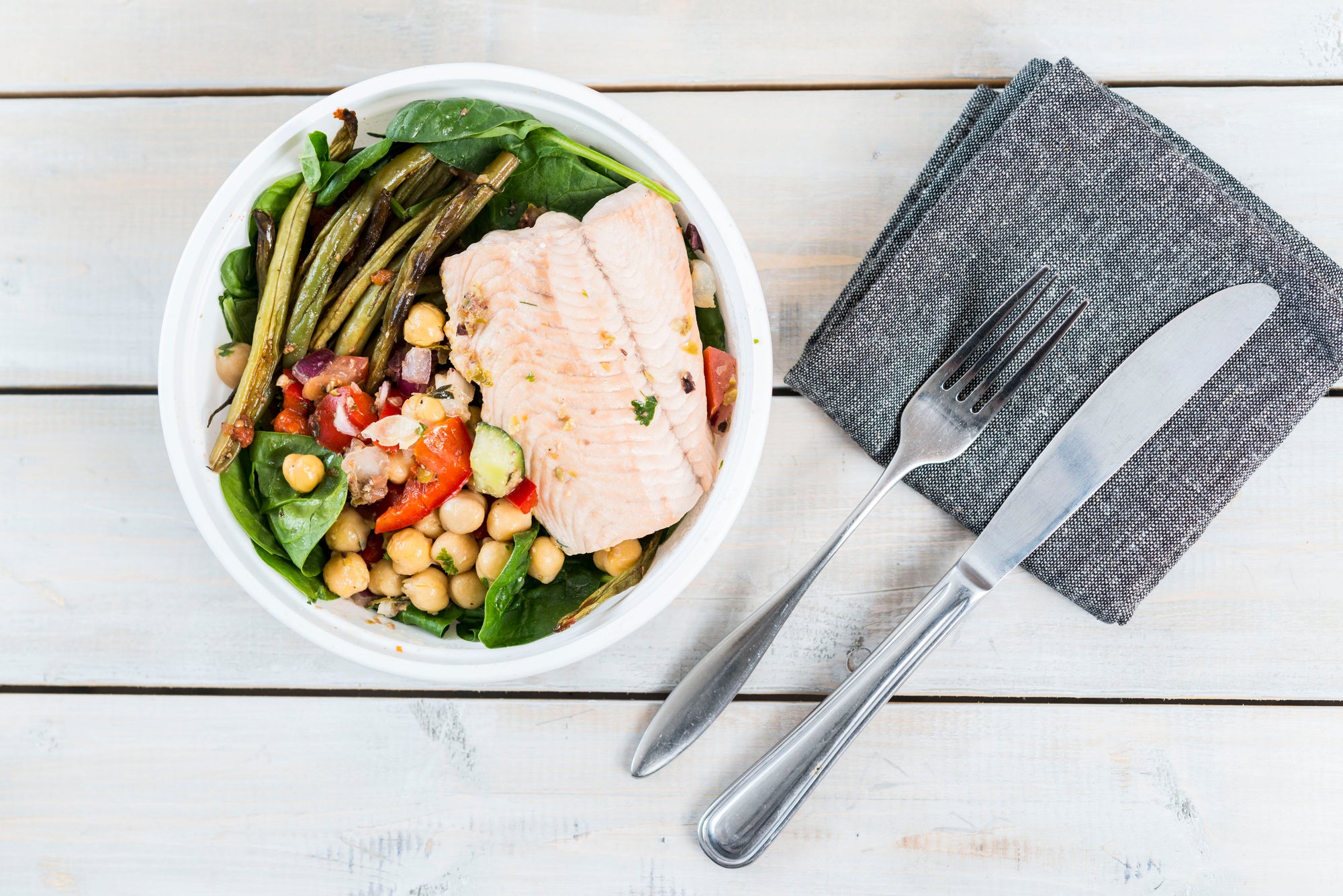 Mediterranean Salmon Bowl