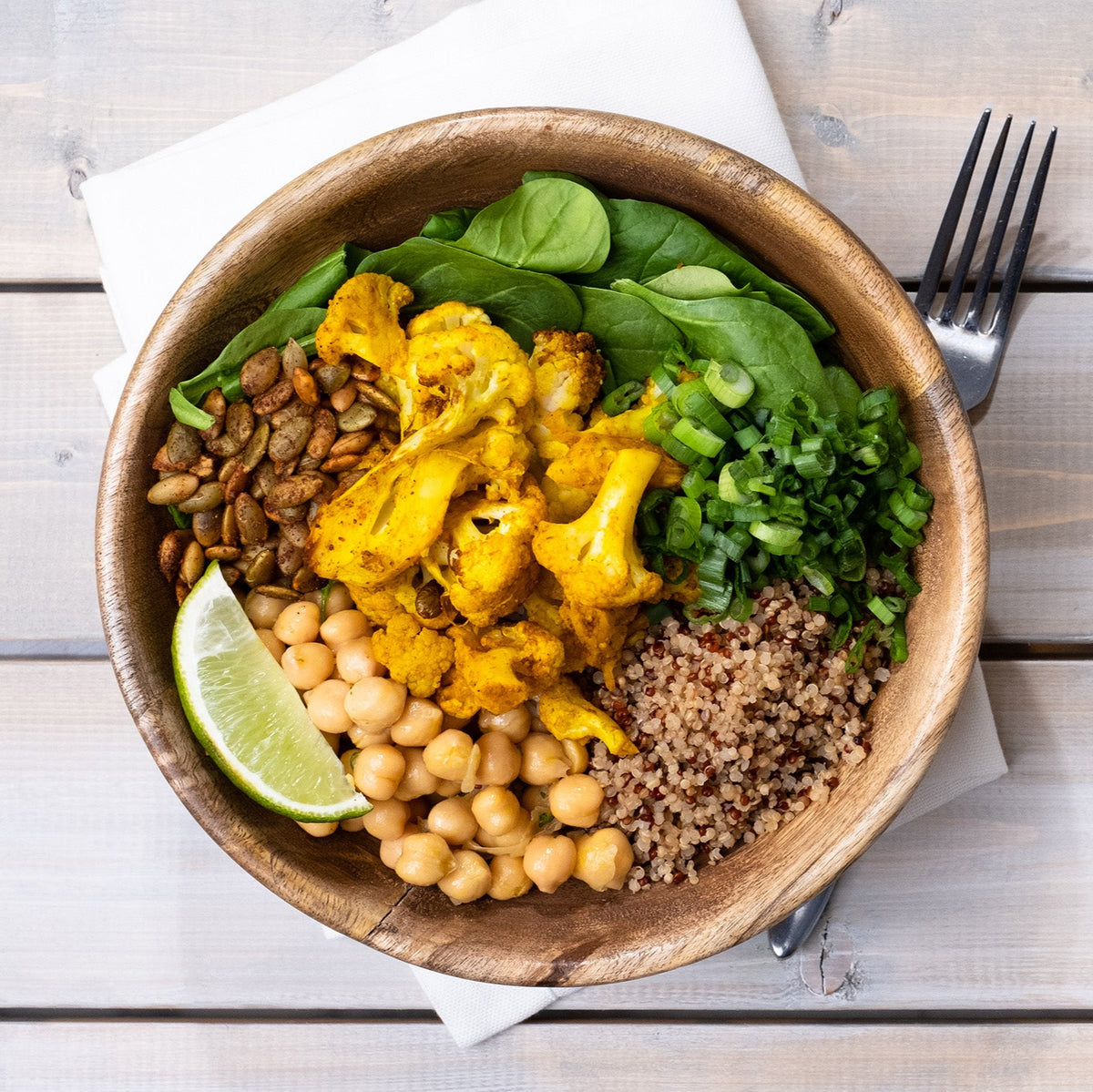 Turmeric Roasted Cauliflower Bowl