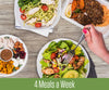 4 meals a week -