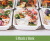 9 meals a week -